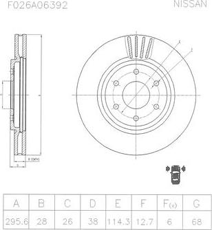 BOSCH F 026 A06 392 - Bremžu diski autodraugiem.lv