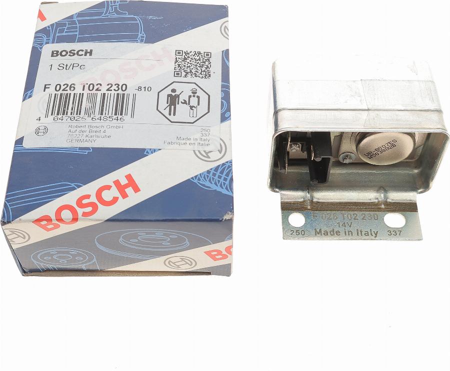 BOSCH F 026 T02 230 - Ģeneratora sprieguma regulators autodraugiem.lv