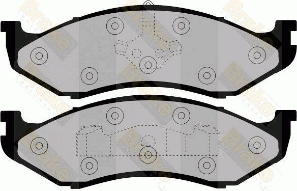 Brake Engineering PA992 - Bremžu uzliku kompl., Disku bremzes autodraugiem.lv