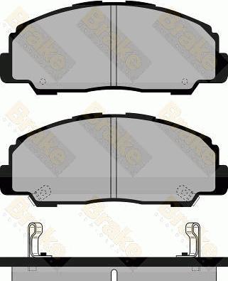 Brake Engineering PA997 - Bremžu uzliku kompl., Disku bremzes autodraugiem.lv