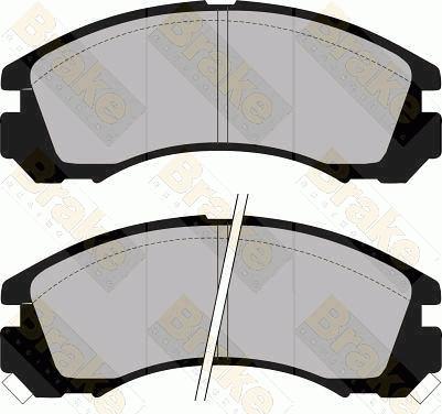 Brake Engineering PA945 - Bremžu uzliku kompl., Disku bremzes autodraugiem.lv