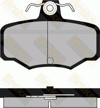 Brake Engineering PA934 - Bremžu uzliku kompl., Disku bremzes autodraugiem.lv