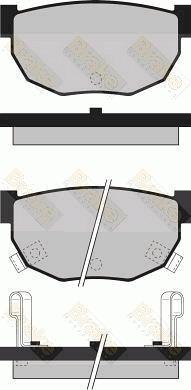 Brake Engineering PA499 - Bremžu uzliku kompl., Disku bremzes autodraugiem.lv