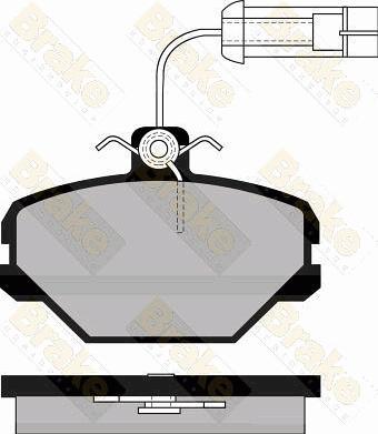 Brake Engineering PA495 - Bremžu uzliku kompl., Disku bremzes autodraugiem.lv