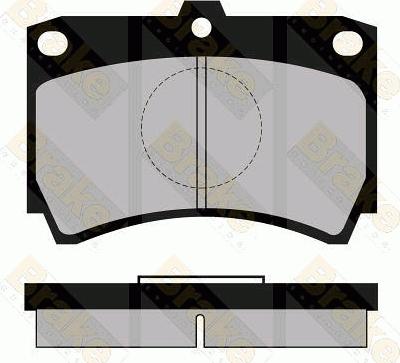 Brake Engineering PA469 - Bremžu uzliku kompl., Disku bremzes autodraugiem.lv