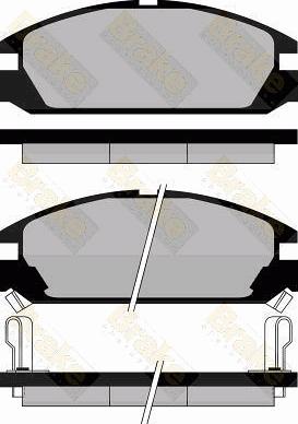 Brake Engineering PA463 - Bremžu uzliku kompl., Disku bremzes autodraugiem.lv