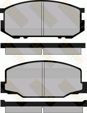 Brake Engineering PA407 - Bremžu uzliku kompl., Disku bremzes autodraugiem.lv