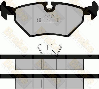 Brake Engineering PA484 - Bremžu uzliku kompl., Disku bremzes autodraugiem.lv