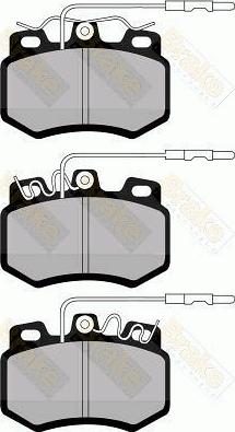 Brake Engineering PA439 - Bremžu uzliku kompl., Disku bremzes autodraugiem.lv