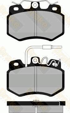 Brake Engineering PA472 - Bremžu uzliku kompl., Disku bremzes autodraugiem.lv