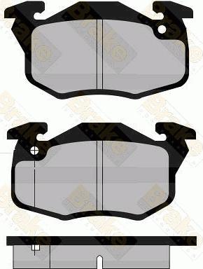 Brake Engineering PA592 - Bremžu uzliku kompl., Disku bremzes autodraugiem.lv