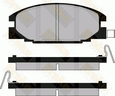 Brake Engineering PA549 - Bremžu uzliku kompl., Disku bremzes autodraugiem.lv