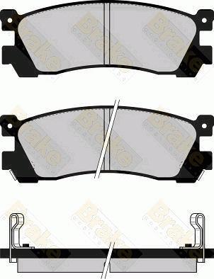 Brake Engineering PA551 - Bremžu uzliku kompl., Disku bremzes autodraugiem.lv