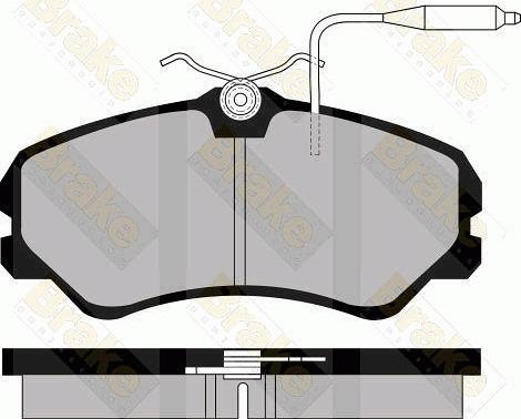 Brake Engineering PA520 - Bremžu uzliku kompl., Disku bremzes autodraugiem.lv