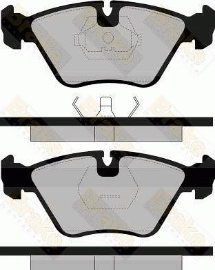 Brake Engineering PA600 - Bremžu uzliku kompl., Disku bremzes autodraugiem.lv