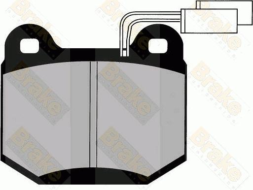 Brake Engineering PA603 - Bremžu uzliku kompl., Disku bremzes autodraugiem.lv