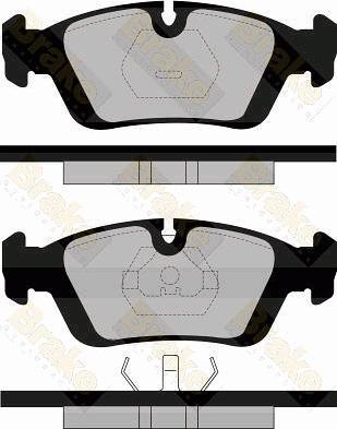 Brake Engineering PA602 - Bremžu uzliku kompl., Disku bremzes autodraugiem.lv