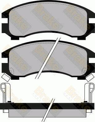 Brake Engineering PA618 - Bremžu uzliku kompl., Disku bremzes autodraugiem.lv