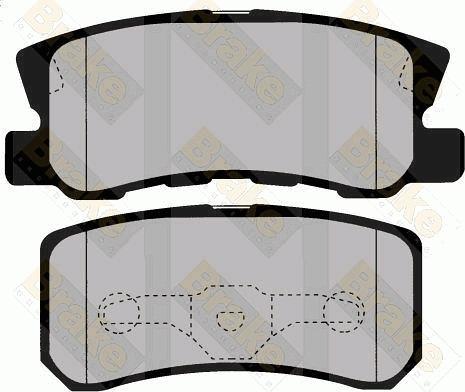 Brake Engineering PA1492 - Bremžu uzliku kompl., Disku bremzes autodraugiem.lv