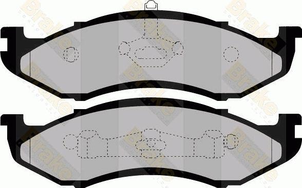 Brake Engineering PA1445 - Bremžu uzliku kompl., Disku bremzes autodraugiem.lv