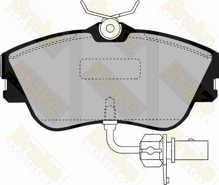 Brake Engineering PA1455 - Bremžu uzliku kompl., Disku bremzes autodraugiem.lv