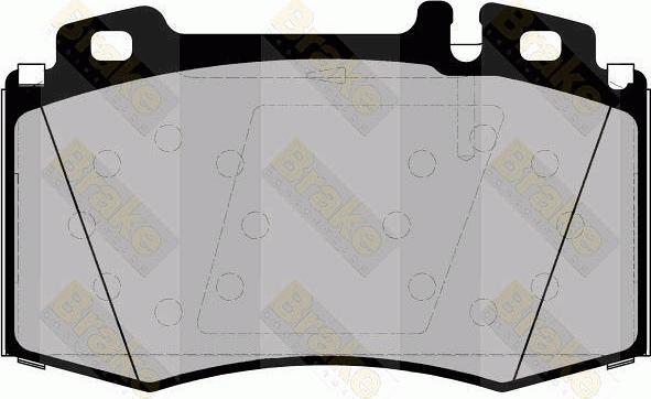 Brake Engineering PA1453 - Bremžu uzliku kompl., Disku bremzes autodraugiem.lv