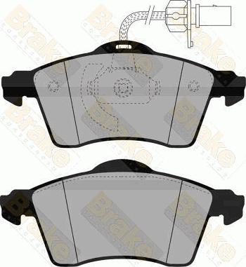 Brake Engineering PA1464 - Bremžu uzliku kompl., Disku bremzes autodraugiem.lv