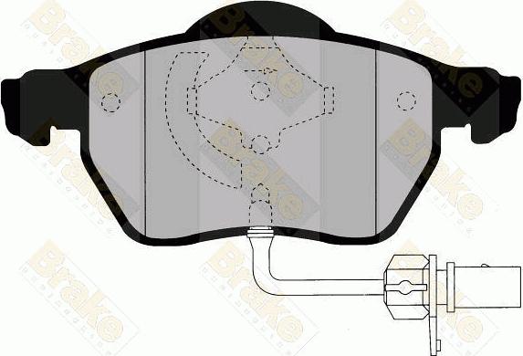 Brake Engineering PA1485 - Bremžu uzliku kompl., Disku bremzes autodraugiem.lv