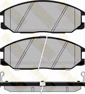 Brake Engineering PA1488 - Bremžu uzliku kompl., Disku bremzes autodraugiem.lv