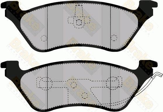 Brake Engineering PA1473 - Bremžu uzliku kompl., Disku bremzes autodraugiem.lv