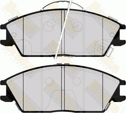 Brake Engineering PA1565 - Bremžu uzliku kompl., Disku bremzes autodraugiem.lv