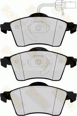 Brake Engineering PA1568 - Bremžu uzliku kompl., Disku bremzes autodraugiem.lv