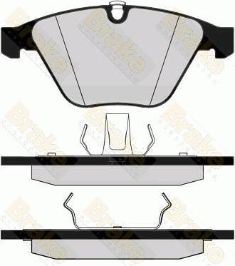 Brake Engineering PA1505 - Bremžu uzliku kompl., Disku bremzes autodraugiem.lv