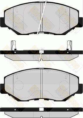 Brake Engineering PA1518 - Bremžu uzliku kompl., Disku bremzes autodraugiem.lv