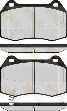 Brake Engineering PA1587 - Bremžu uzliku kompl., Disku bremzes autodraugiem.lv