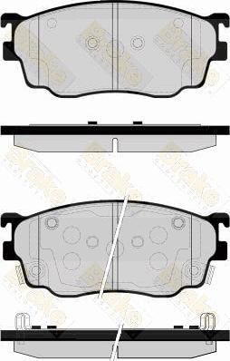 Unipart GBP1380AF - Bremžu uzliku kompl., Disku bremzes autodraugiem.lv