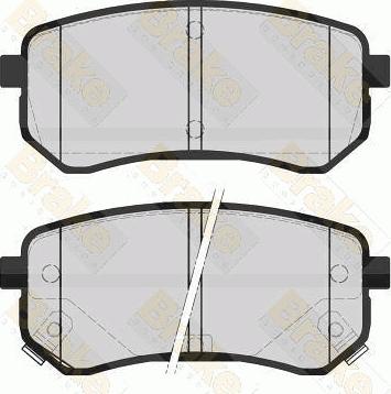 Brake Engineering PA1578 - Bremžu uzliku kompl., Disku bremzes autodraugiem.lv