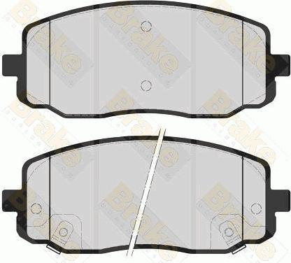 Brake Engineering PA1577 - Bremžu uzliku kompl., Disku bremzes autodraugiem.lv