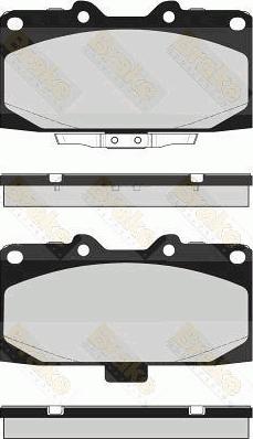 Brake Engineering PA1694 - Bremžu uzliku kompl., Disku bremzes autodraugiem.lv