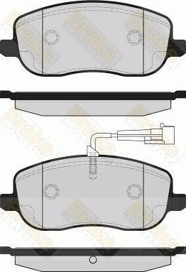 Brake Engineering PA1690 - Bremžu uzliku kompl., Disku bremzes autodraugiem.lv