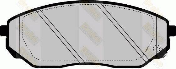 Brake Engineering PA1645 - Bremžu uzliku kompl., Disku bremzes autodraugiem.lv