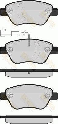 Brake Engineering PA1604 - Bremžu uzliku kompl., Disku bremzes autodraugiem.lv