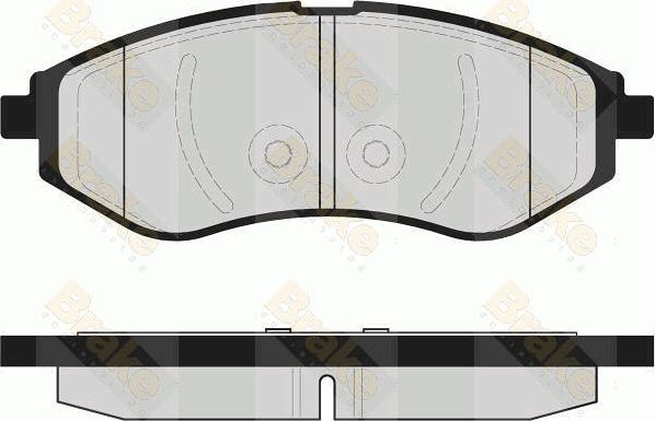 Brake Engineering PA1600 - Bremžu uzliku kompl., Disku bremzes autodraugiem.lv