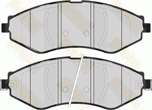 Brake Engineering PA1601 - Bremžu uzliku kompl., Disku bremzes autodraugiem.lv