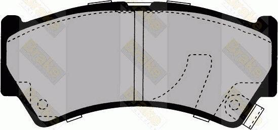 Brake Engineering PA1610 - Bremžu uzliku kompl., Disku bremzes autodraugiem.lv