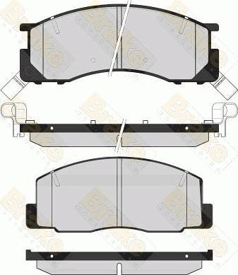 Brake Engineering PA1617 - Bremžu uzliku kompl., Disku bremzes autodraugiem.lv