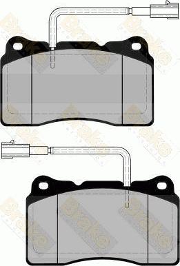 Brake Engineering PA1684 - Bremžu uzliku kompl., Disku bremzes autodraugiem.lv