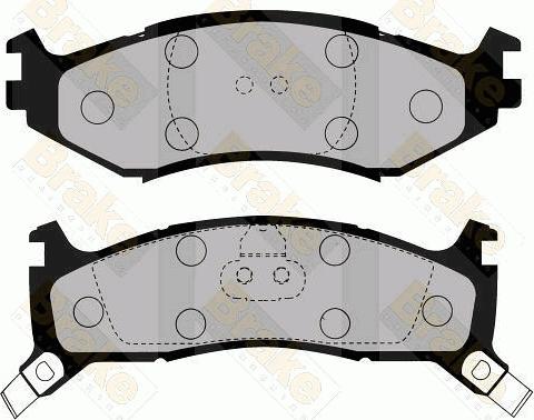 Brake Engineering PA1625 - Bremžu uzliku kompl., Disku bremzes autodraugiem.lv