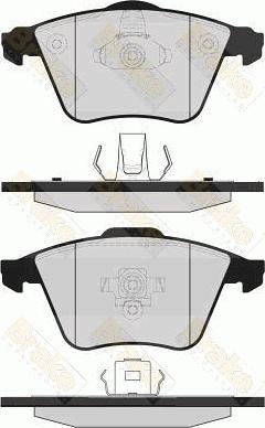 Brake Engineering PA1628 - Bremžu uzliku kompl., Disku bremzes autodraugiem.lv