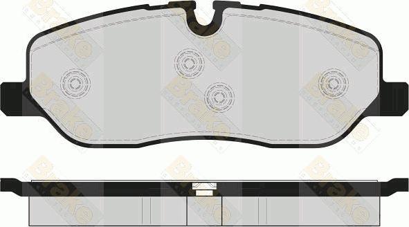 Brake Engineering PA1672 - Bremžu uzliku kompl., Disku bremzes autodraugiem.lv